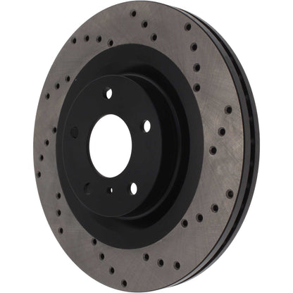StopTech Sport Cryo Cross Drilled Brake Rotor; Front Right