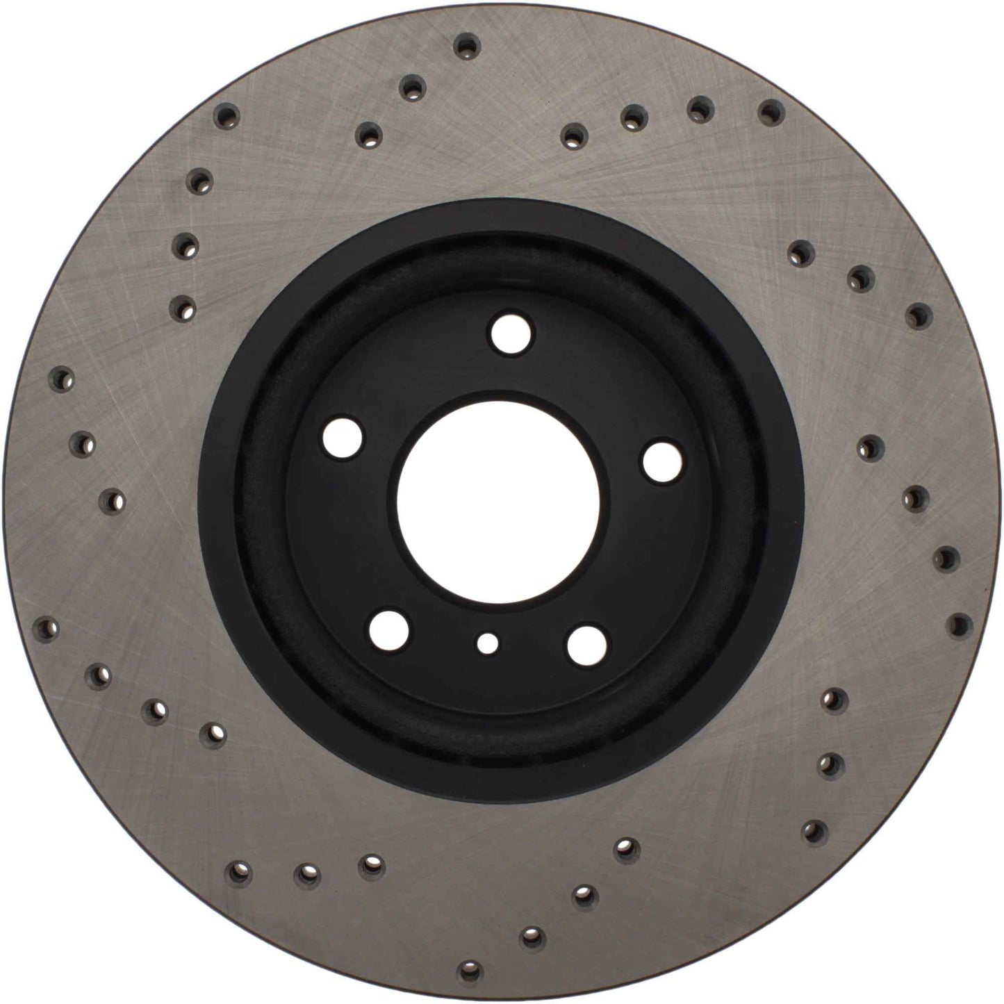 StopTech Sport Cross Drilled Brake Rotor; Front Left