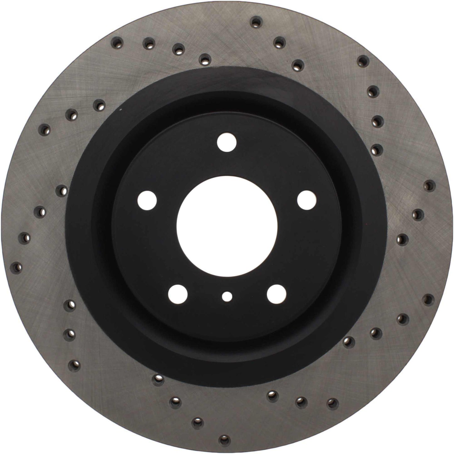 StopTech Sport Cross Drilled Brake Rotor; Front Left