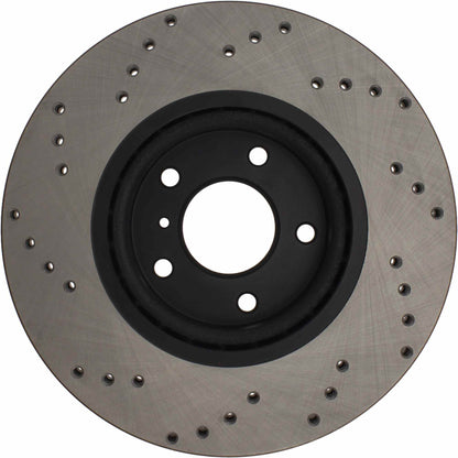 StopTech Sport Cross Drilled Brake Rotor; Front Right