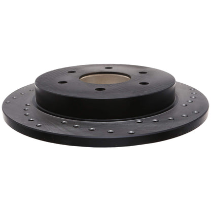 StopTech Sport Cross Drilled Brake Rotor; Rear Left