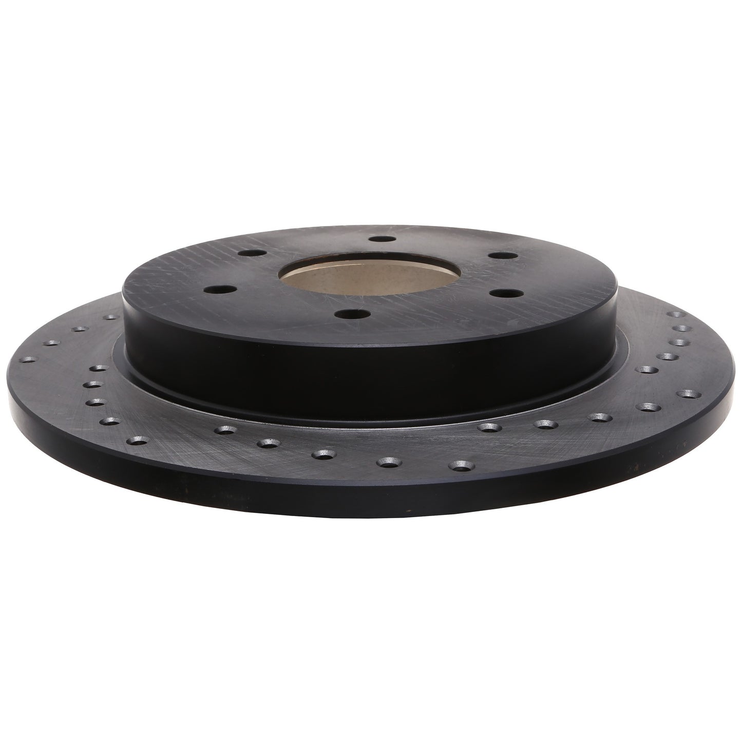 StopTech Sport Cross Drilled Brake Rotor; Rear Left