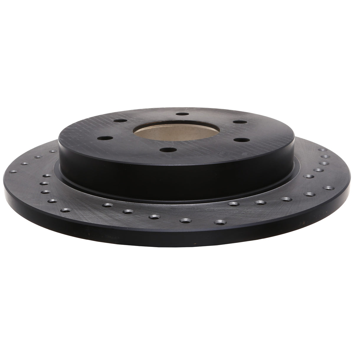 StopTech Sport Cross Drilled Brake Rotor; Rear Left