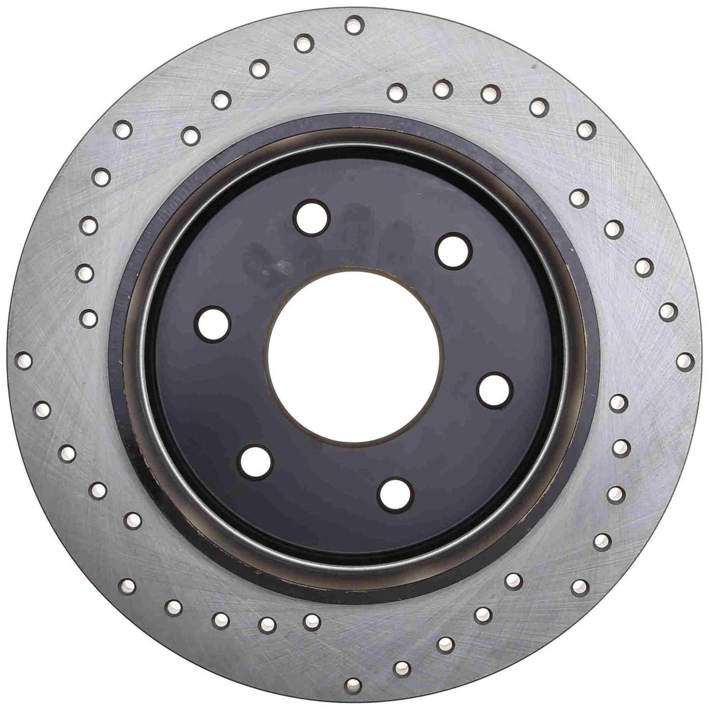 StopTech Sport Cross Drilled Brake Rotor; Rear Left