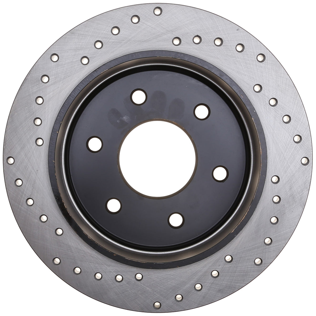 StopTech Sport Cross Drilled Brake Rotor; Rear Left