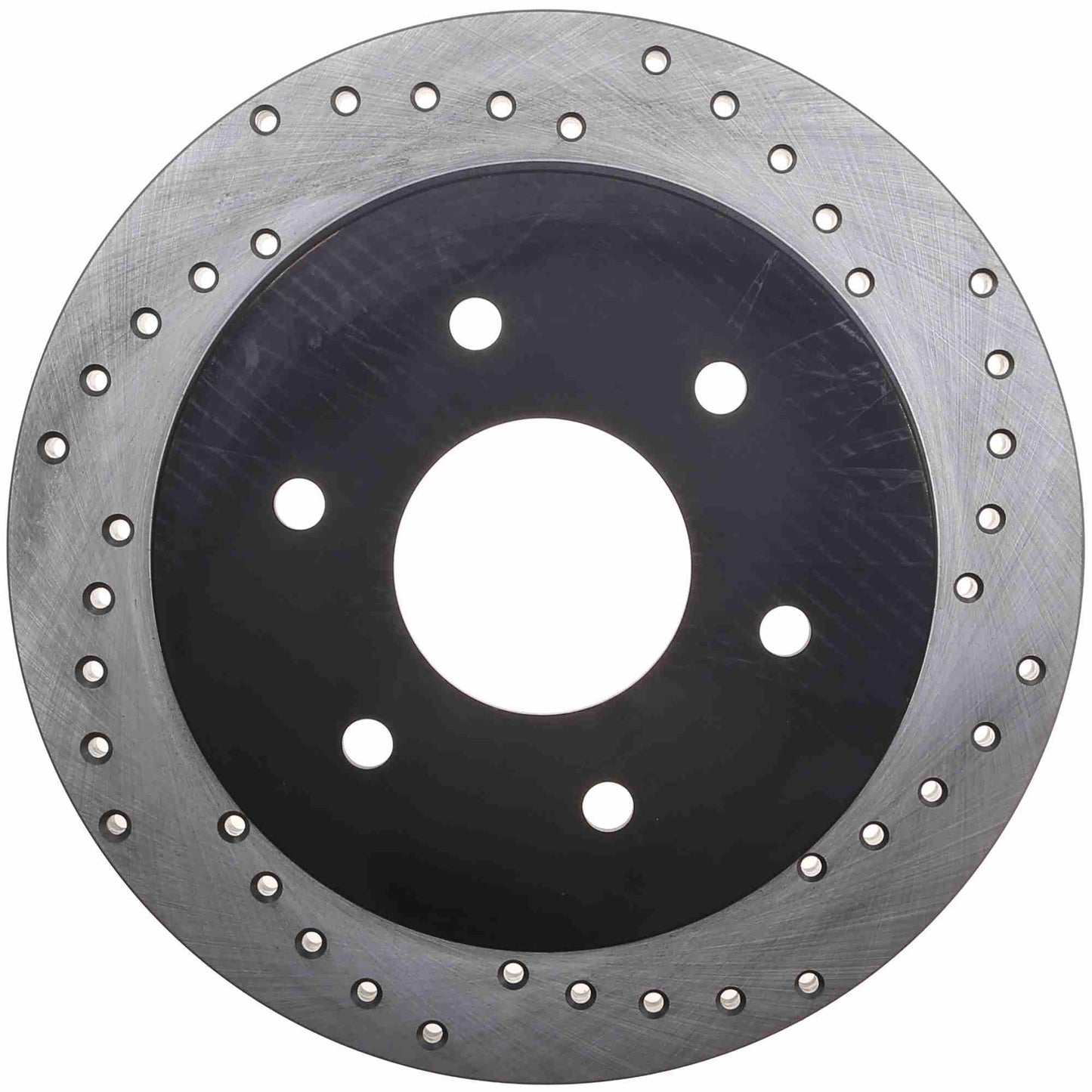 StopTech Sport Cross Drilled Brake Rotor; Rear Left