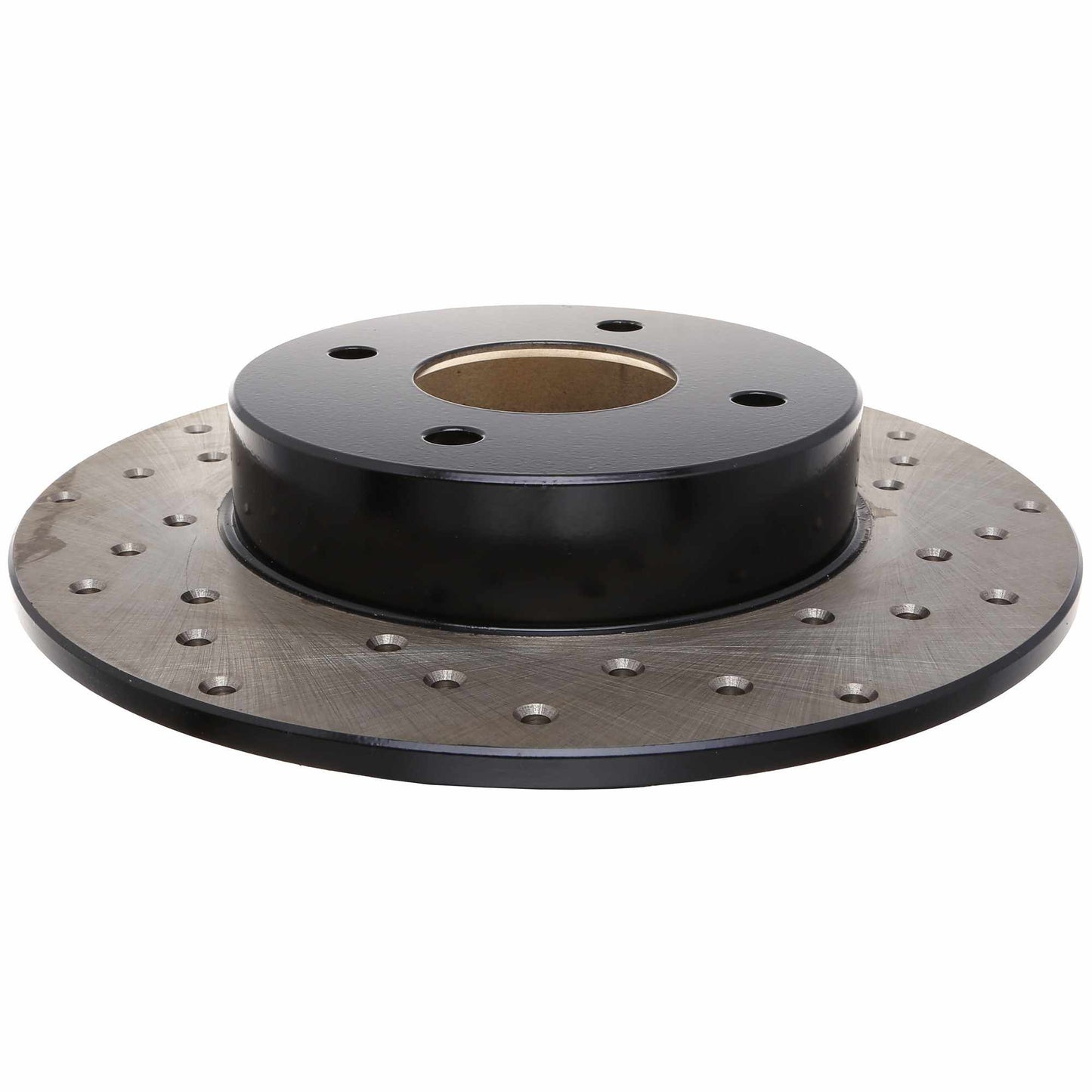 StopTech Sport Cross Drilled Brake Rotor; Rear Left