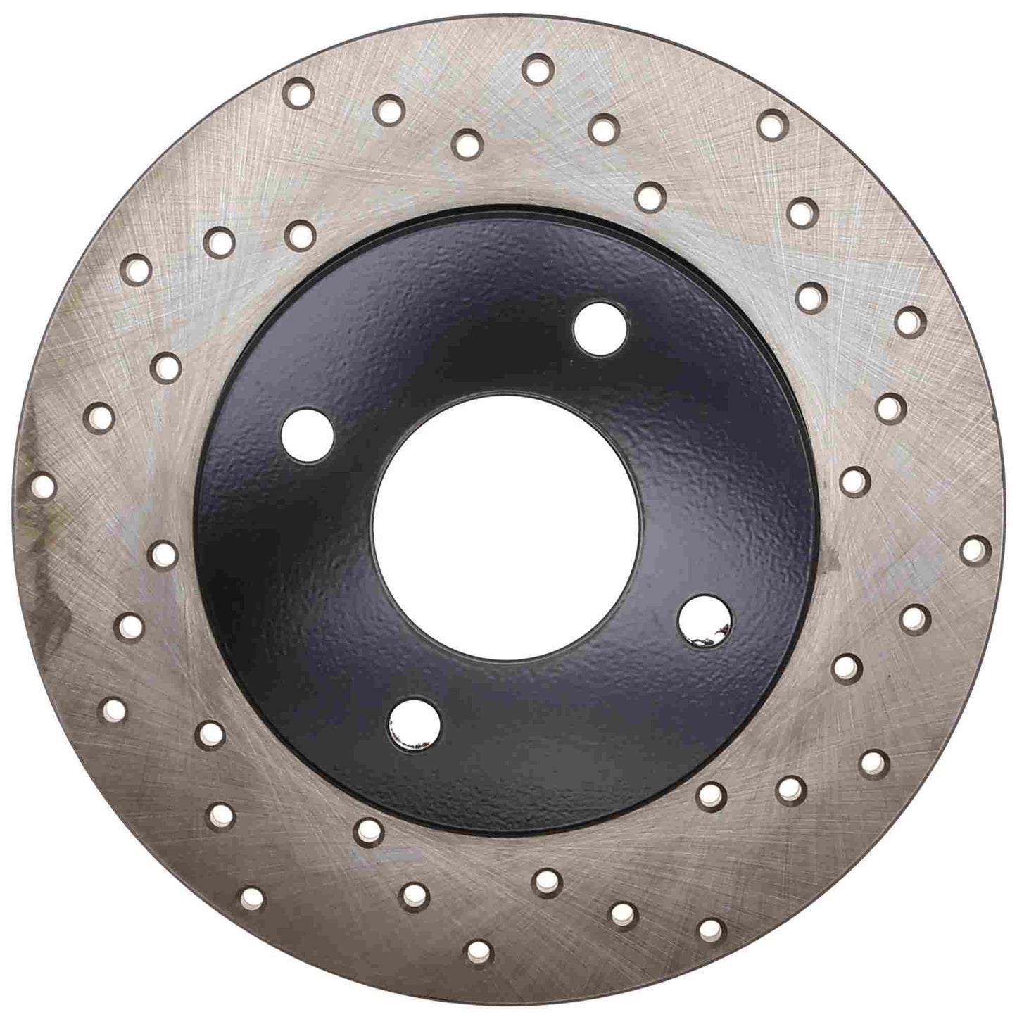 StopTech Sport Cross Drilled Brake Rotor; Rear Left