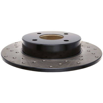 StopTech Sport Cross Drilled Brake Rotor; Rear Right