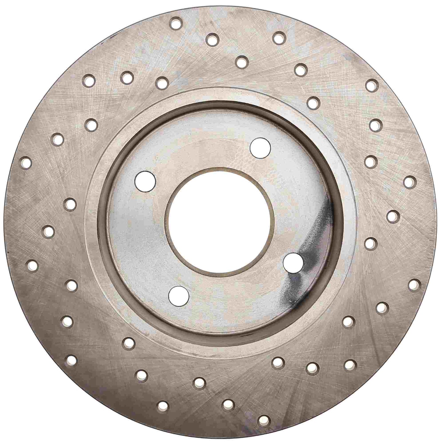 StopTech Sport Cross Drilled Brake Rotor; Rear Right