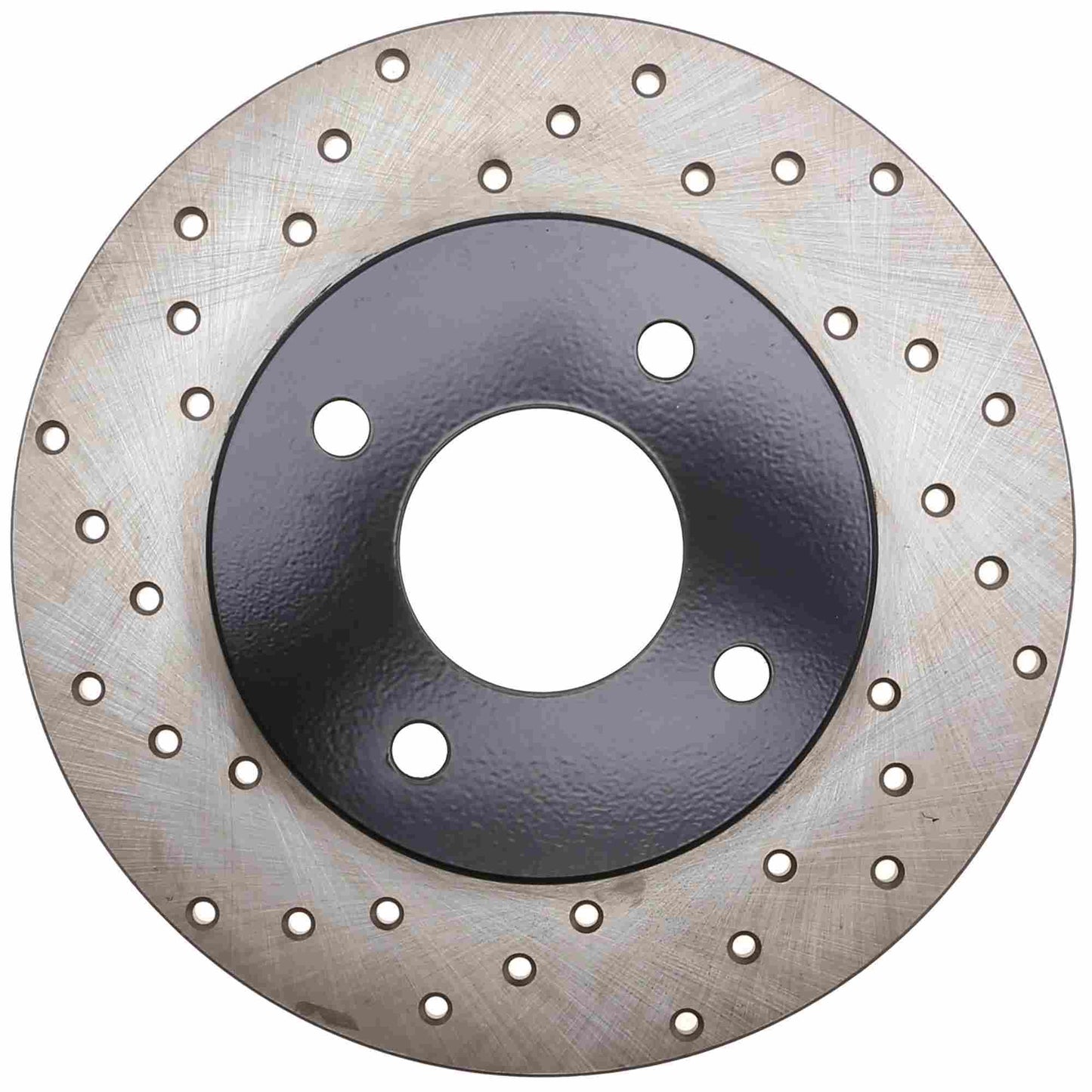 StopTech Sport Cross Drilled Brake Rotor; Rear Right