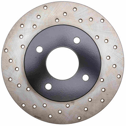StopTech Sport Cross Drilled Brake Rotor; Rear Right