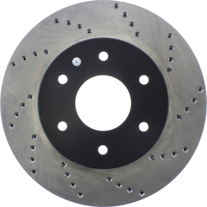 StopTech Sport Cryo Cross Drilled Brake Rotor; Front Left