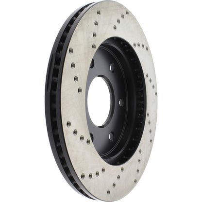 StopTech Sport Cryo Cross Drilled Brake Rotor; Front Left