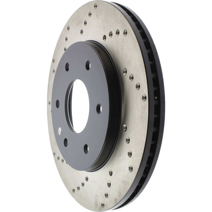 StopTech Sport Cryo Cross Drilled Brake Rotor; Front Right