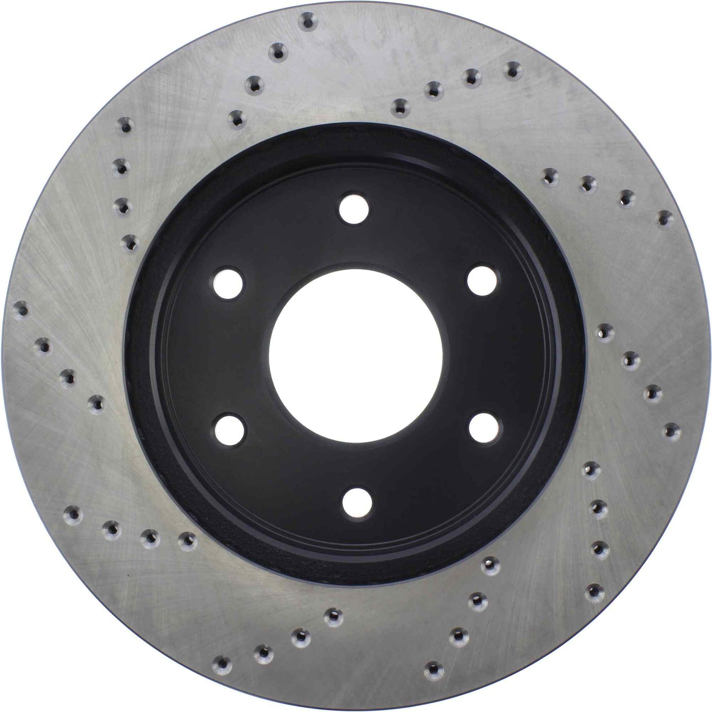 StopTech Sport Cross Drilled Brake Rotor; Front Left