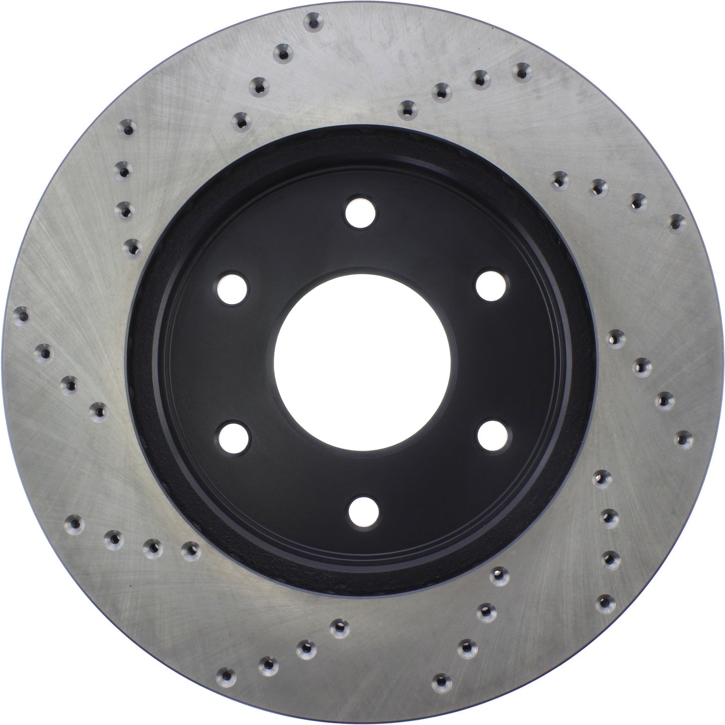 StopTech Sport Cross Drilled Brake Rotor; Front Left