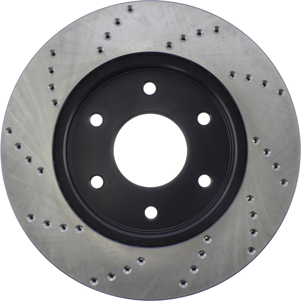 StopTech Sport Cross Drilled Brake Rotor; Front Left