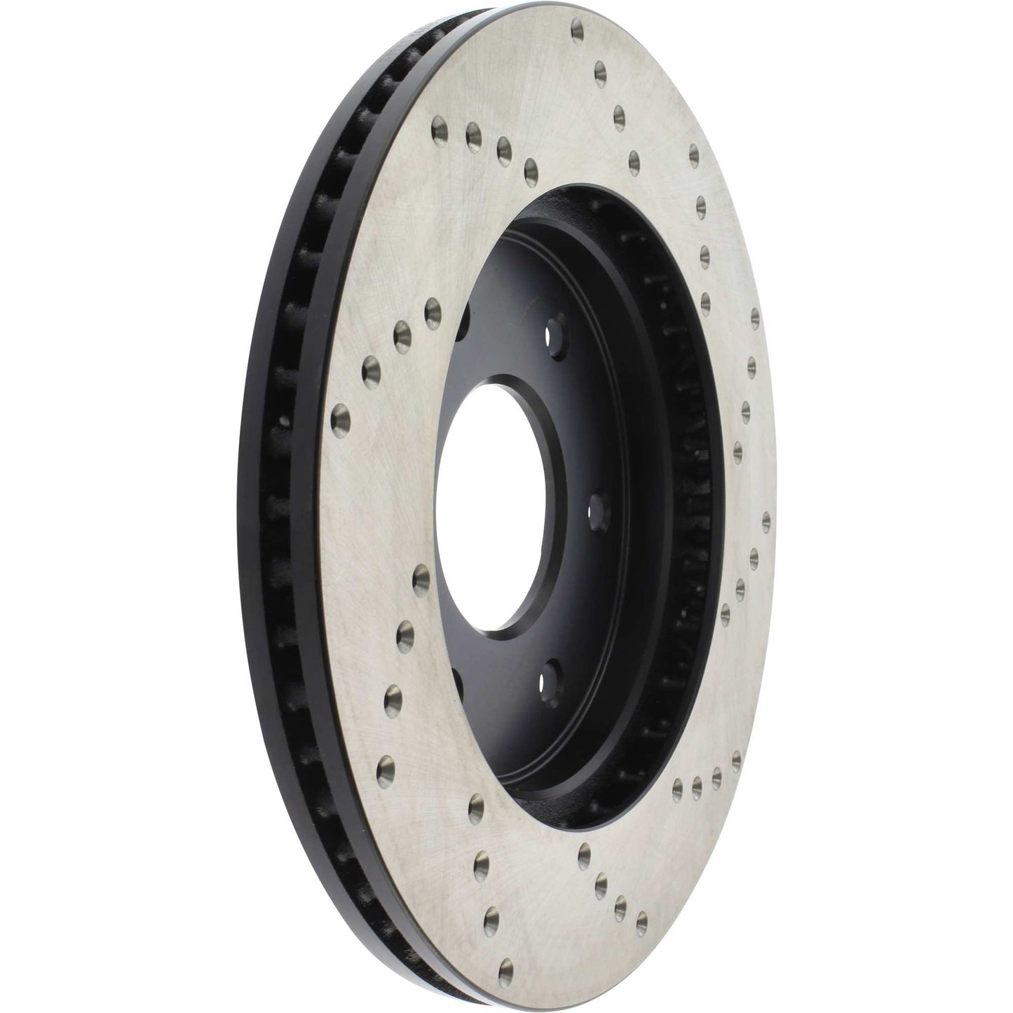 StopTech Sport Cross Drilled Brake Rotor; Front Right