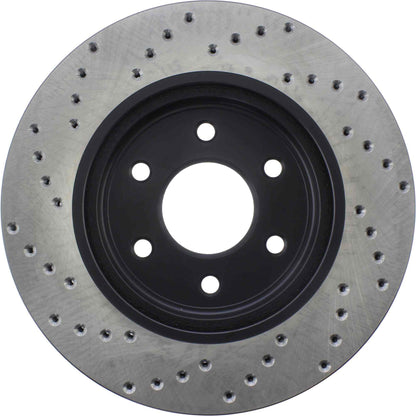 StopTech Sport Cryo Cross Drilled Brake Rotor; Front Left