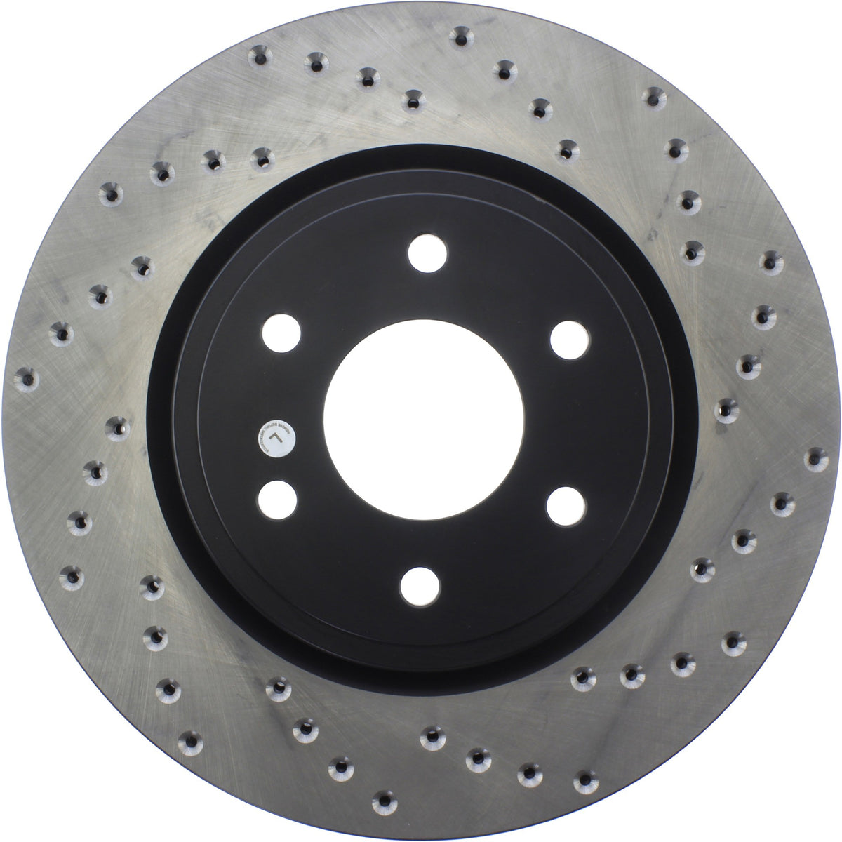 StopTech Sport Cryo Cross Drilled Brake Rotor; Front Left