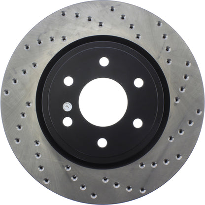 StopTech Sport Cryo Cross Drilled Brake Rotor; Front Left