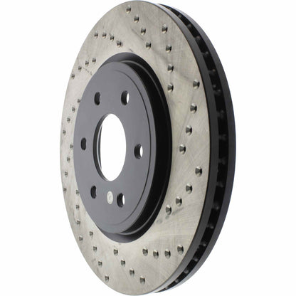 StopTech Sport Cryo Cross Drilled Brake Rotor; Front Left