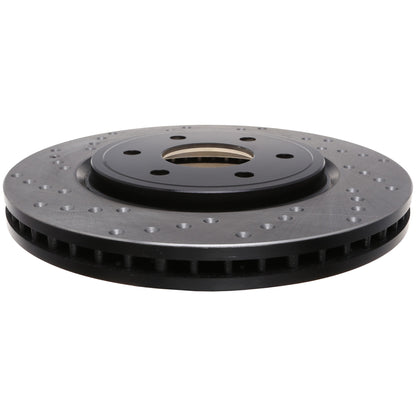 StopTech Sport Cross Drilled Brake Rotor; Front Right