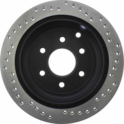 StopTech Sport Cryo Cross Drilled Brake Rotor; Rear Right