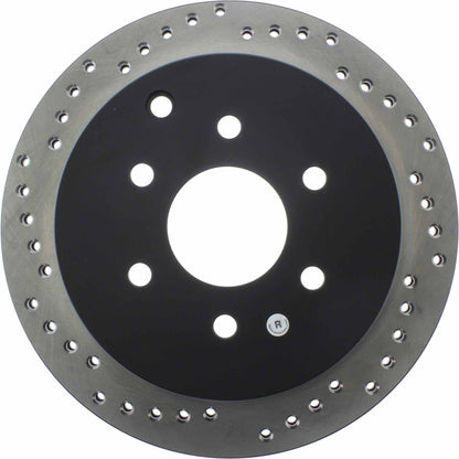 StopTech Sport Cryo Cross Drilled Brake Rotor; Rear Right