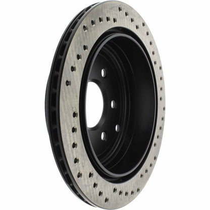 StopTech Sport Cryo Cross Drilled Brake Rotor; Rear Right