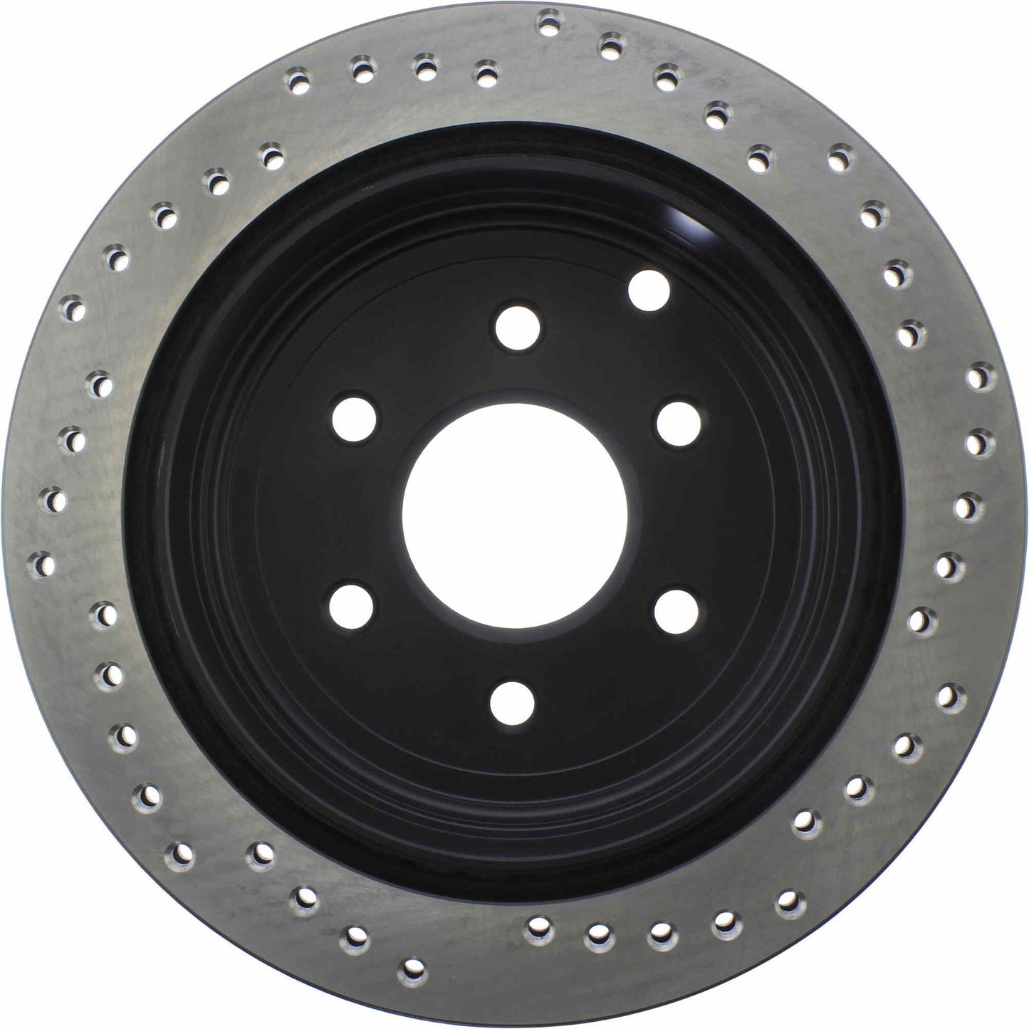 StopTech Sport Cross Drilled Brake Rotor; Rear Right