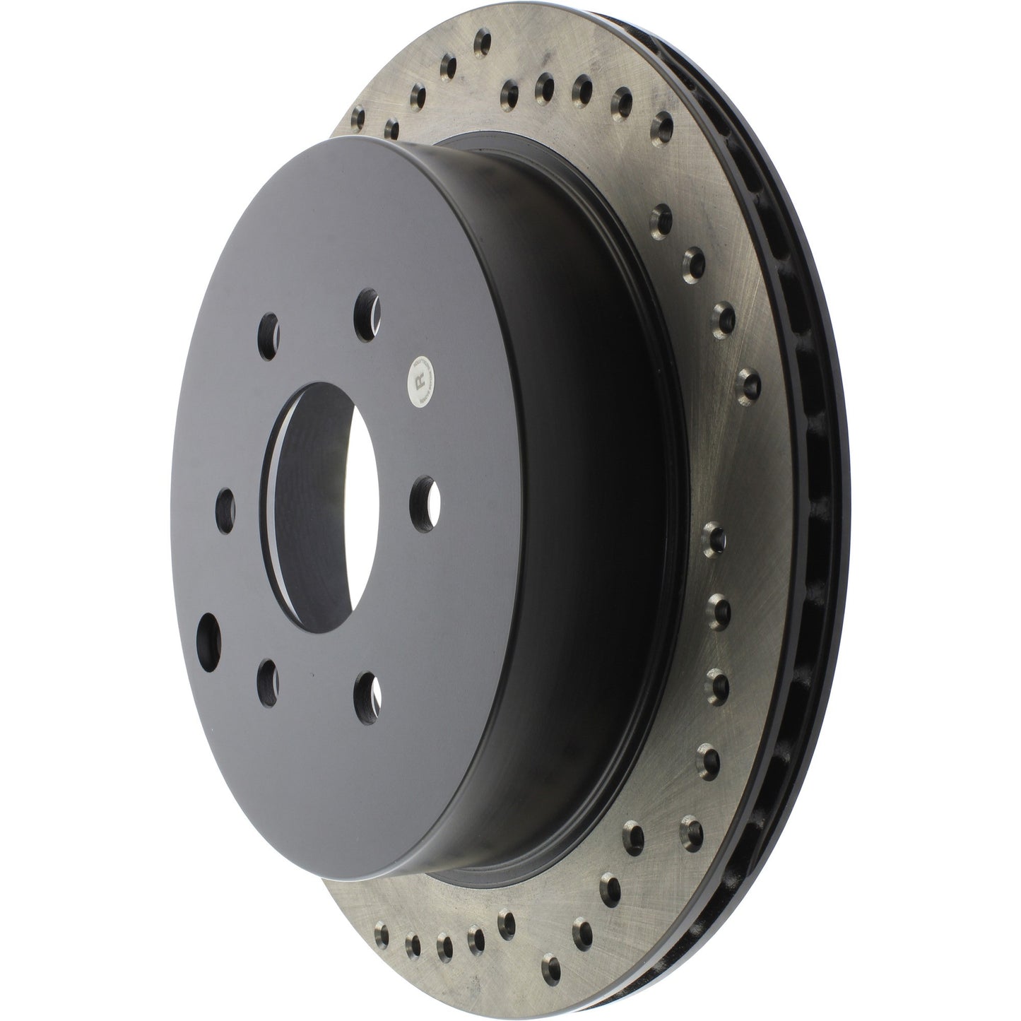 StopTech Sport Cross Drilled Brake Rotor; Rear Right