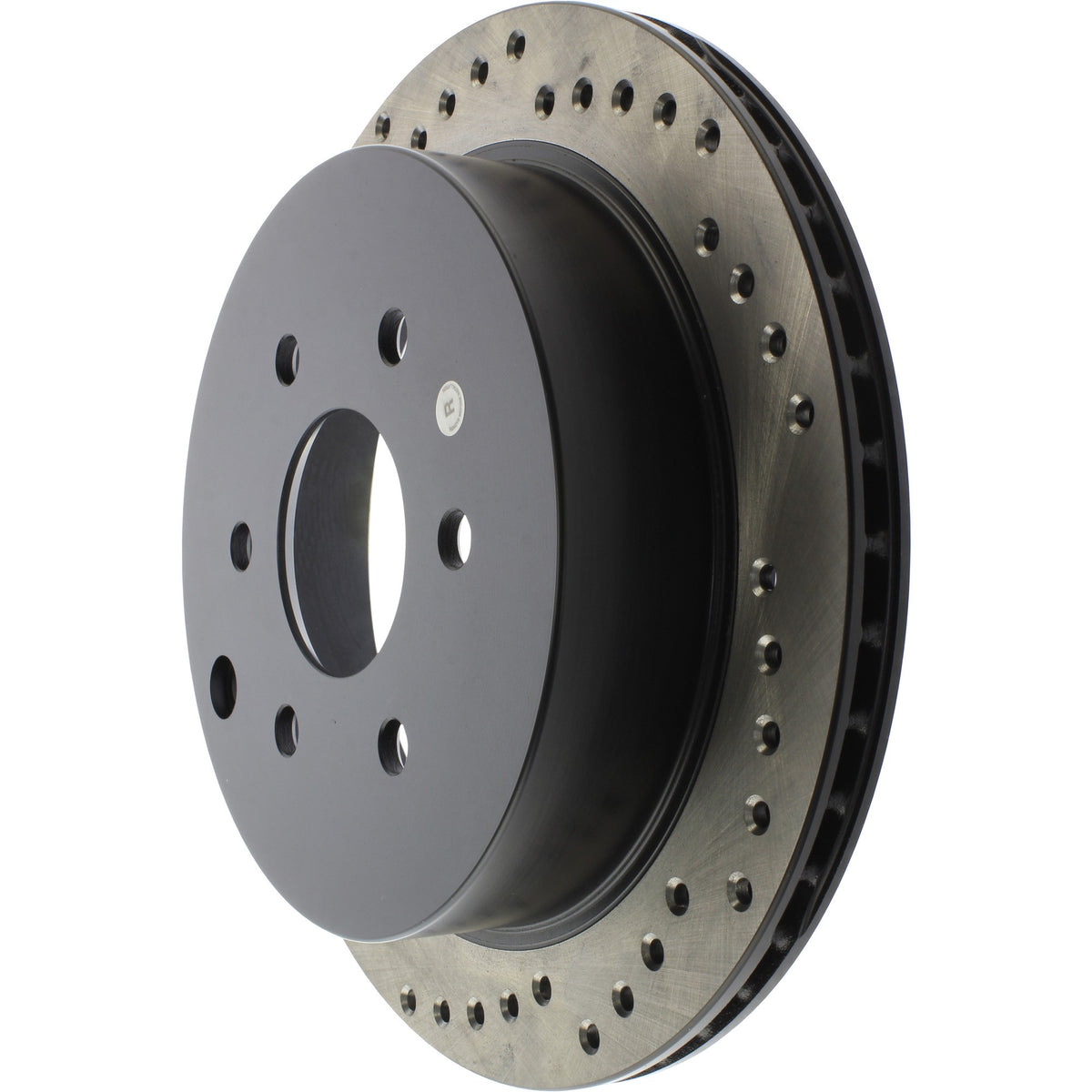 StopTech Sport Cross Drilled Brake Rotor; Rear Right
