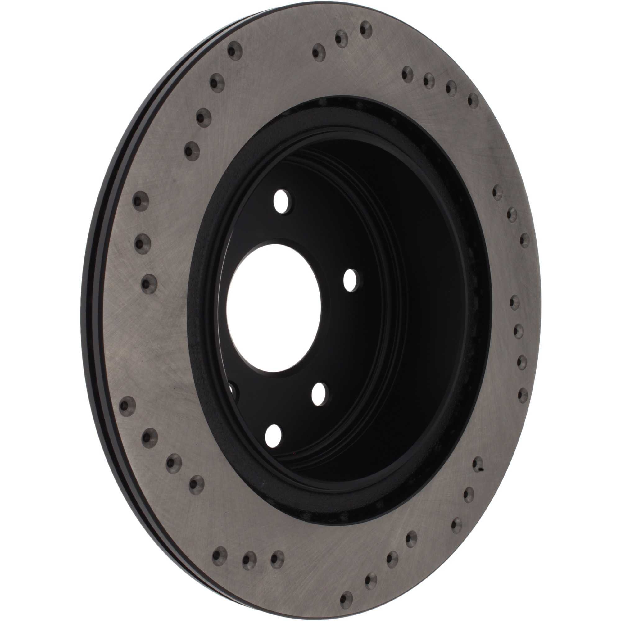 StopTech Sport Cryo Cross Drilled Brake Rotor; Rear Left