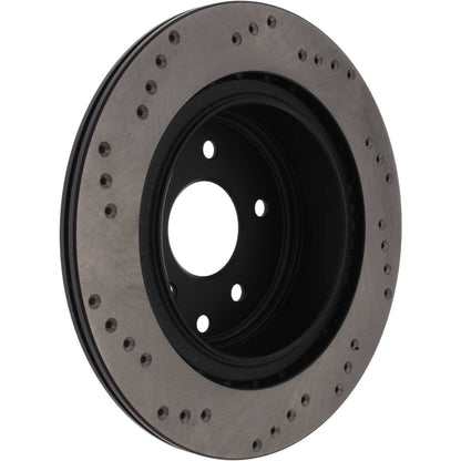 StopTech Sport Cryo Cross Drilled Brake Rotor; Rear Left