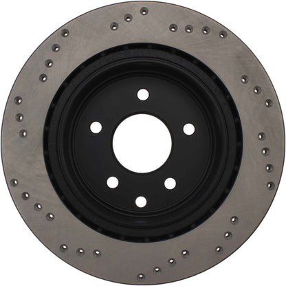 StopTech Sport Cryo Cross Drilled Brake Rotor; Rear Right