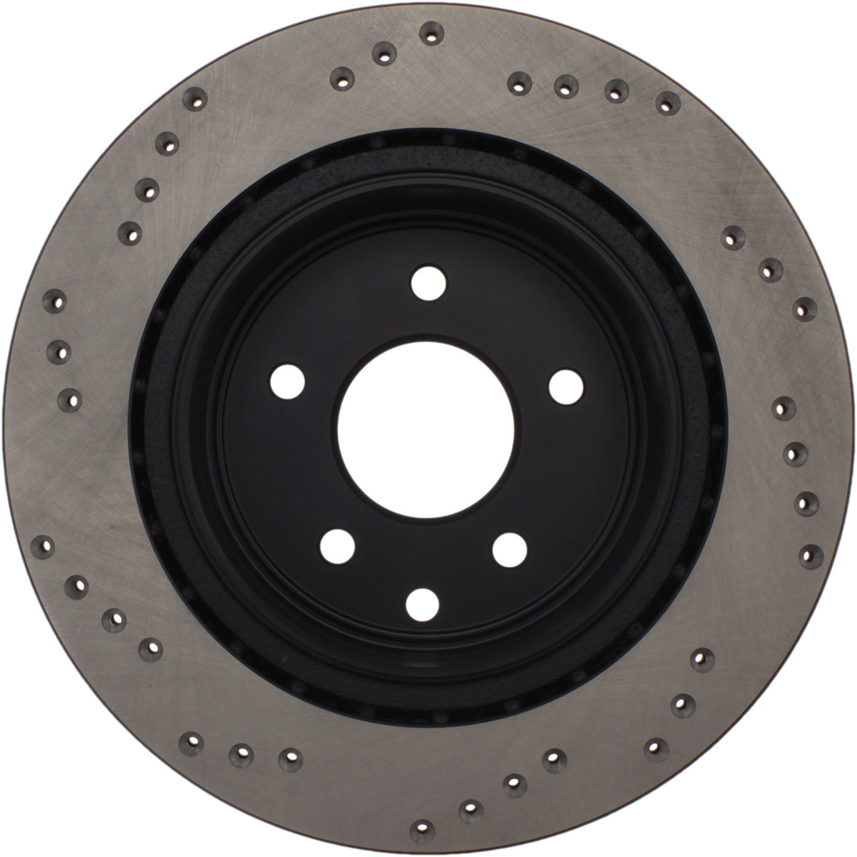 StopTech Sport Cross Drilled Brake Rotor; Rear Left