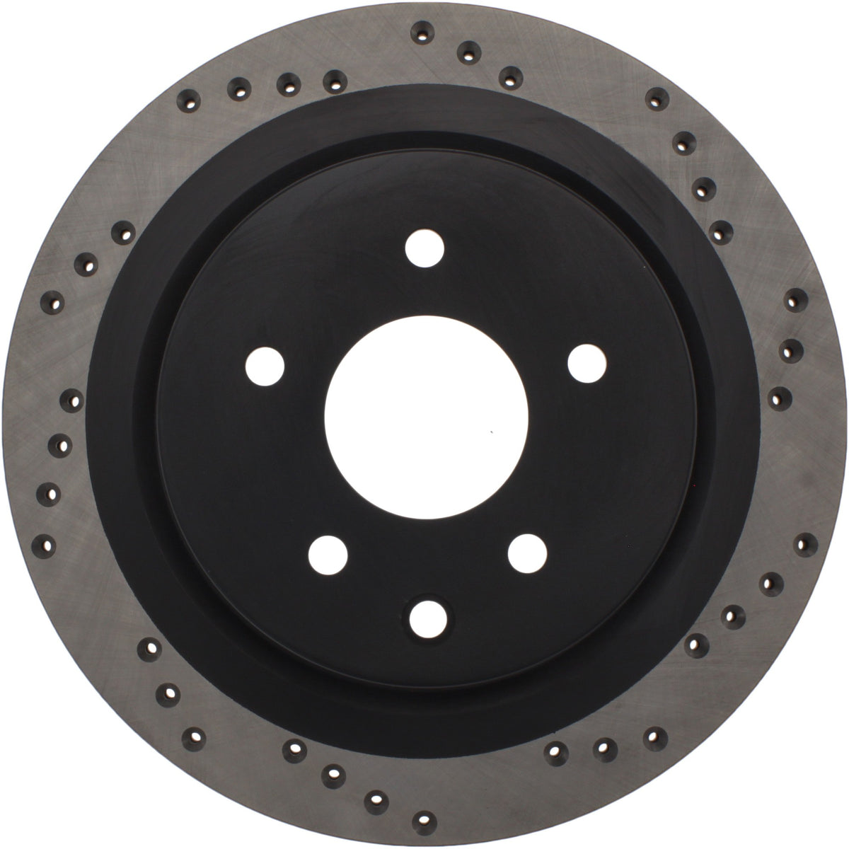 StopTech Sport Cross Drilled Brake Rotor; Rear Left