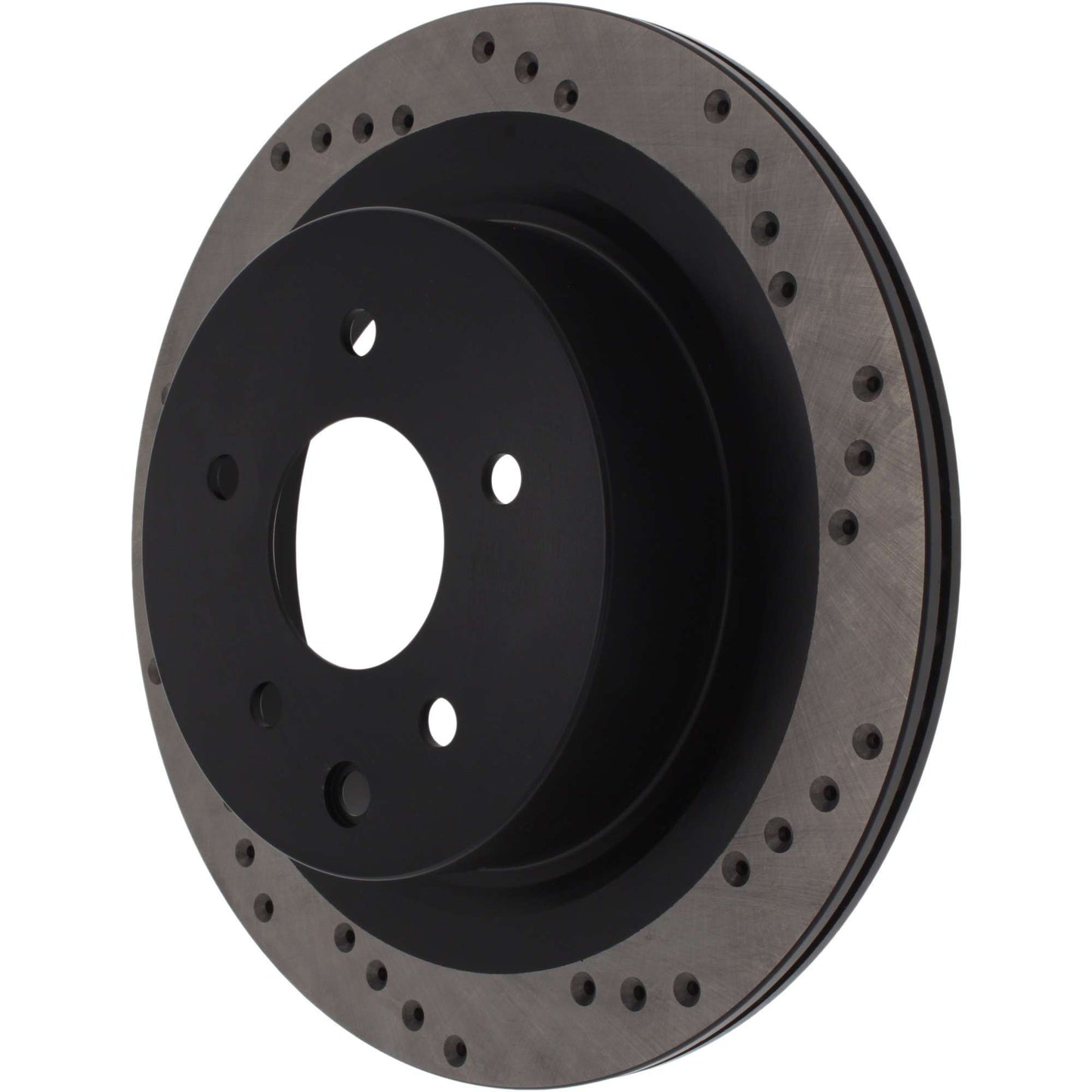 StopTech Sport Cross Drilled Brake Rotor; Rear Left