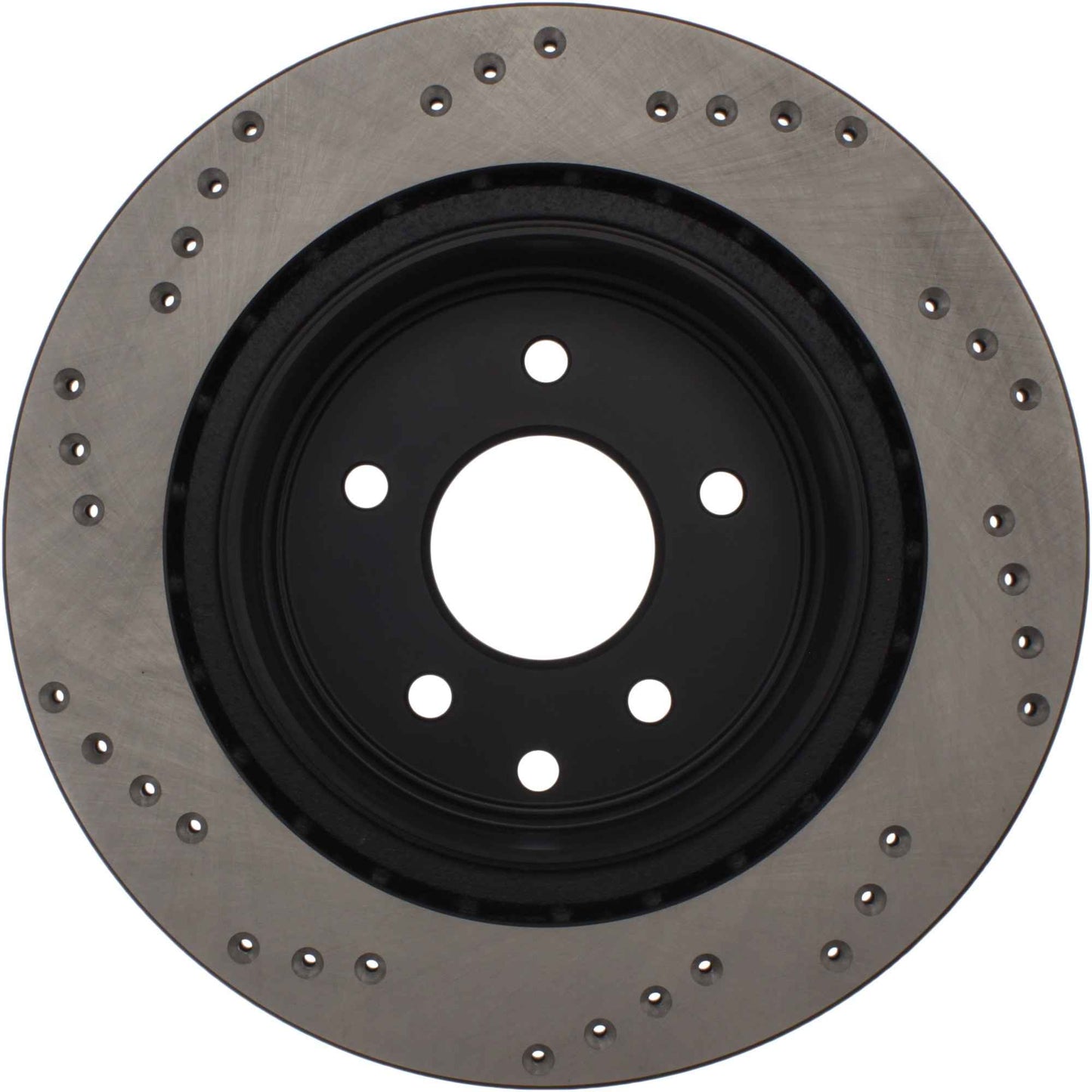StopTech Sport Cross Drilled Brake Rotor; Rear Right