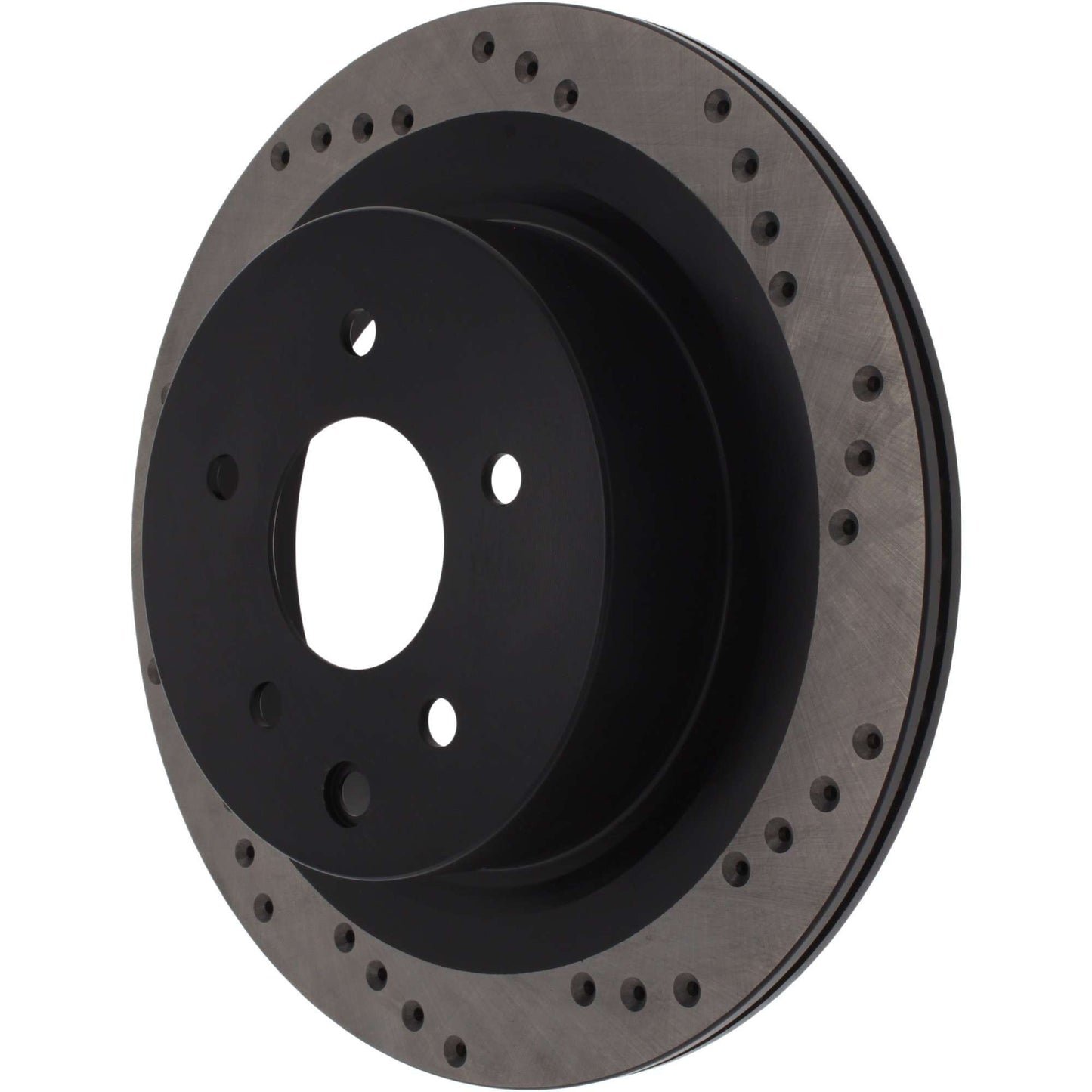 StopTech Sport Cross Drilled Brake Rotor; Rear Right