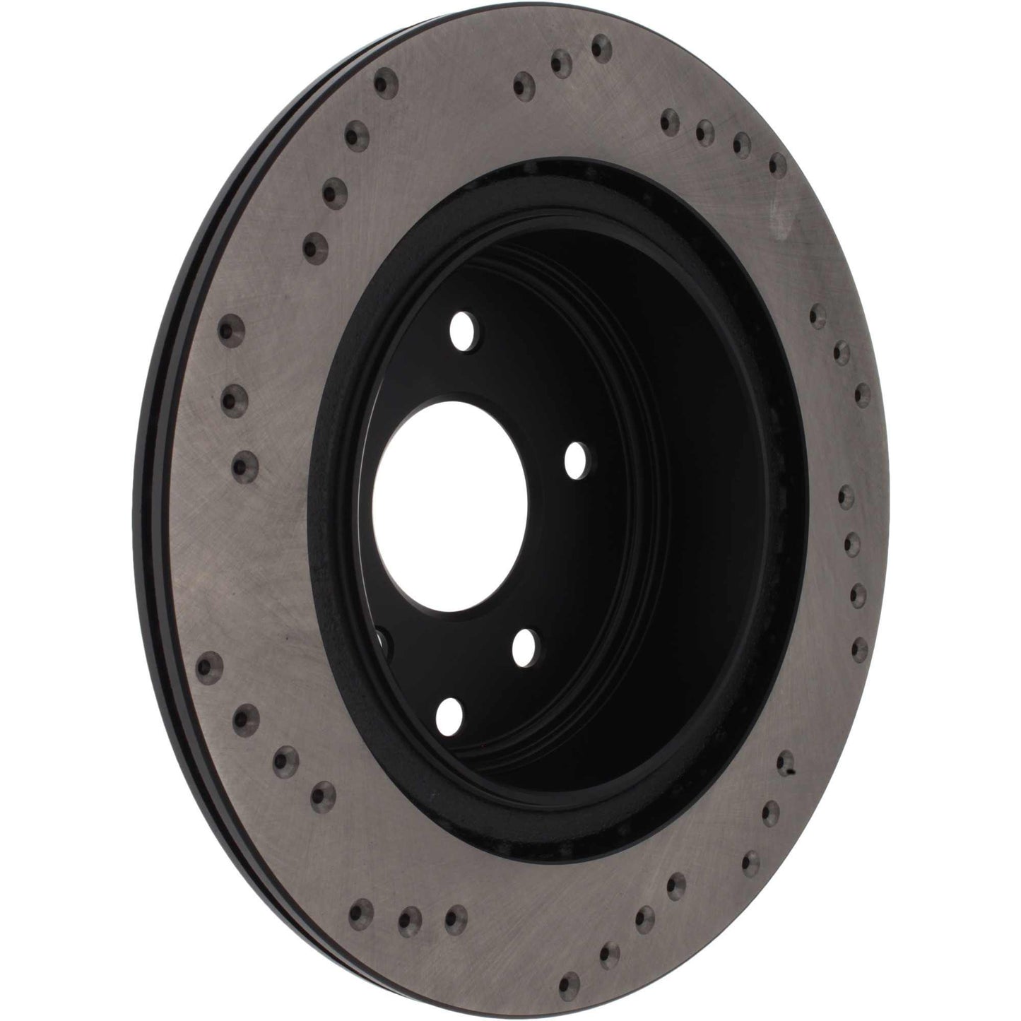 StopTech Sport Cross Drilled Brake Rotor; Rear Right