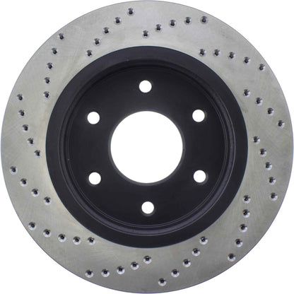 StopTech Sport Cryo Cross Drilled Brake Rotor; Front Left