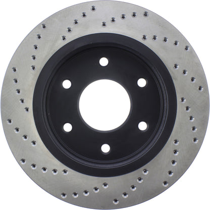 StopTech Sport Cryo Cross Drilled Brake Rotor; Front Left