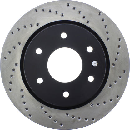 StopTech Sport Cryo Cross Drilled Brake Rotor; Front Left