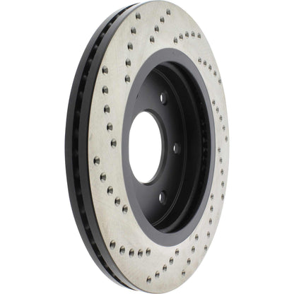 StopTech Sport Cryo Cross Drilled Brake Rotor; Front Left