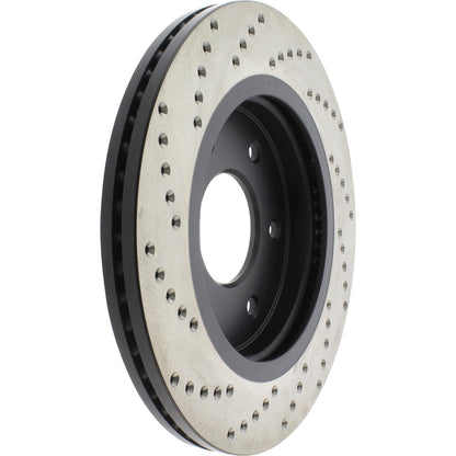 StopTech Sport Cryo Cross Drilled Brake Rotor; Front Left