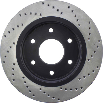 StopTech Sport Cryo Cross Drilled Brake Rotor; Front Right