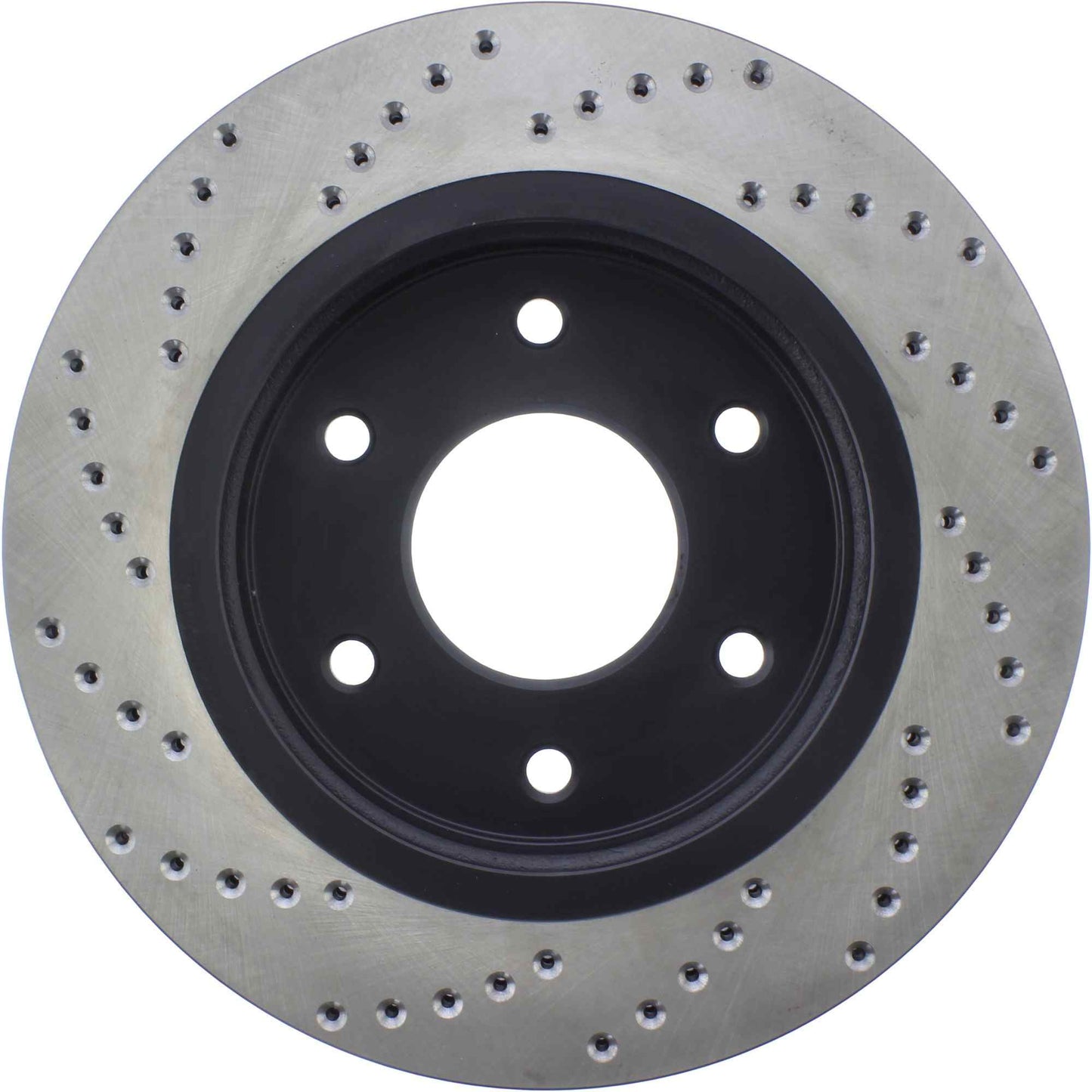 StopTech Sport Cross Drilled Brake Rotor; Front Left